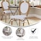Flash Furniture Lourdes Thonet French Bistro Stacking Chair, White and Gray PE Rattan and Bamboo Print Alum Frame SDA-AD642002S-WHGY-NAT-GG - alternate 10